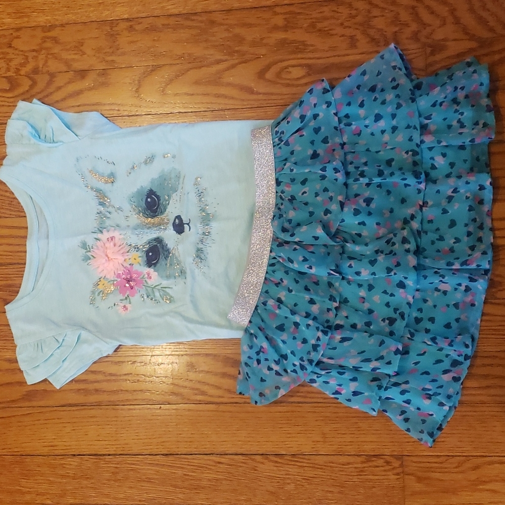 💖Miss Raccoon Tutu Set Size 4